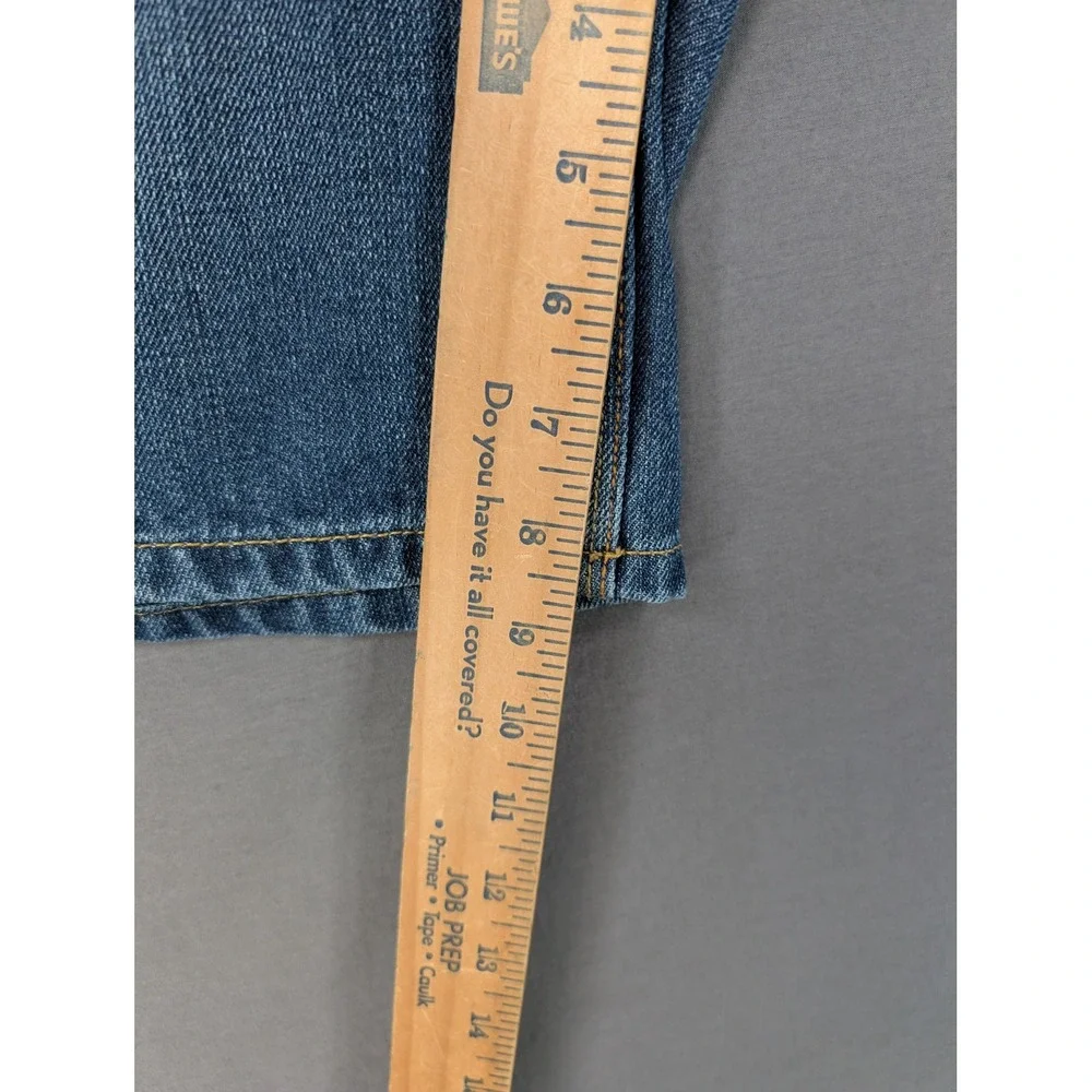 Levis Boys Blue Denim Carpenter Shorts Size 10 Husky W30 Utility Workwear